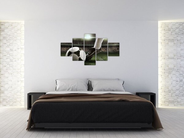 Obraz - Piłka nożna (125x70 cm)
