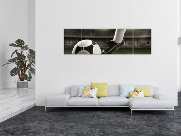 Obraz - Piłka nożna (170x50 cm)