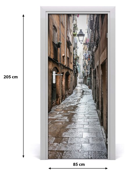 Fototapeta samoprzylepna na drzwi Zabytkowa ulica
