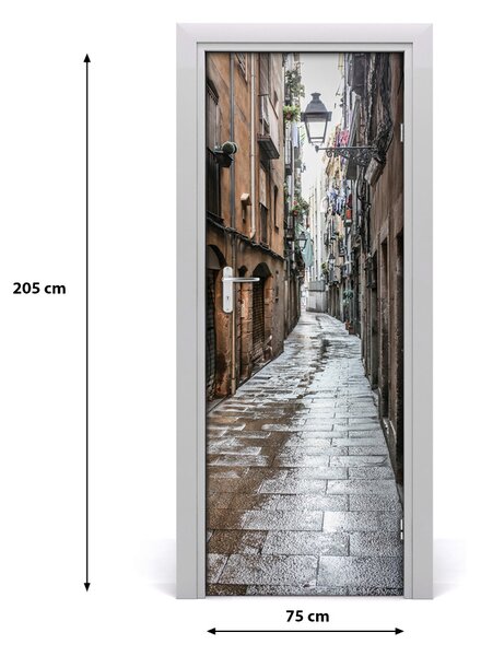 Fototapeta samoprzylepna na drzwi Zabytkowa ulica
