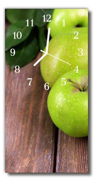Zegar Szklany Pionowy Kuchnia Jabłko owoc kolorowy