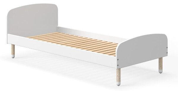 Białe łóżko dziecięce Flexa Dots, 90x200 cm