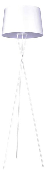 Biała lampa stojąca abażurowa S912 K5-M25