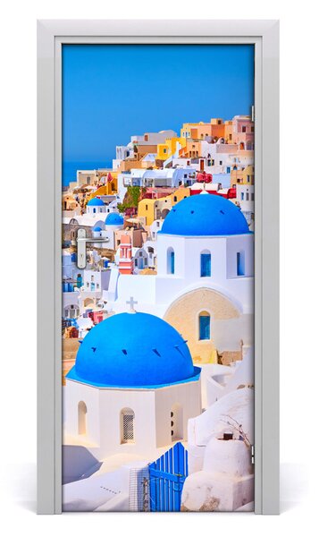 Fototapeta samoprzylepna na drzwi Miasto Santorini