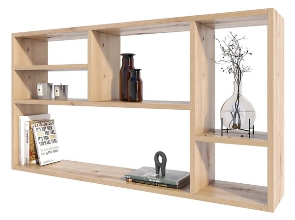 6 Komorowa Półka Regał Wiszący Dąb Artisan S7-W69