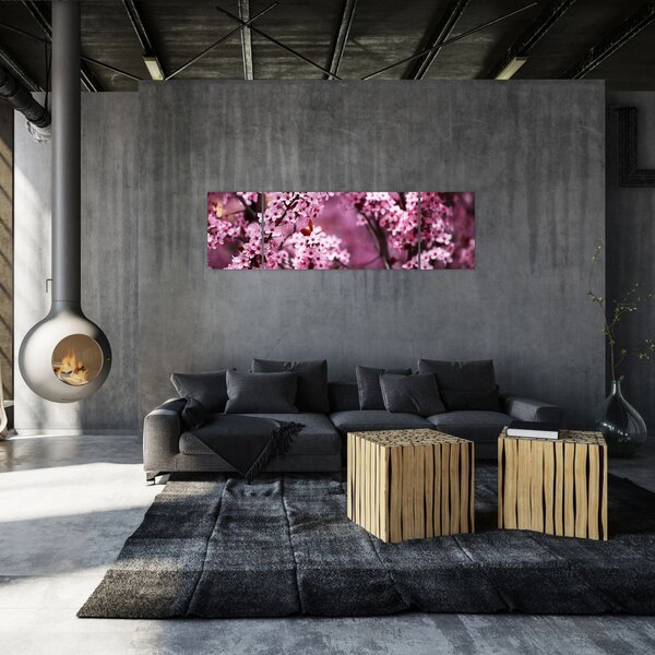 Obraz - Różowa sakura (170x50 cm)
