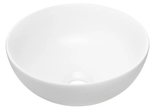 Biała okrągła ceramiczna umywalka łazienkowa L9-N75