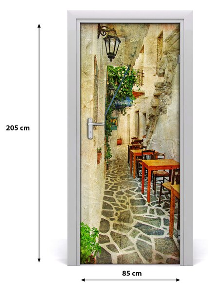 Fototapeta samoprzylepna na drzwi Greckie tawerny