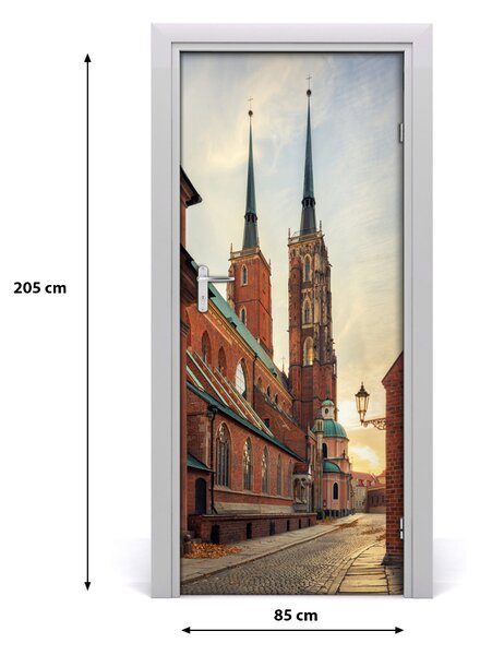 Fototapeta samoprzylepna na drzwi Wrocław Polska