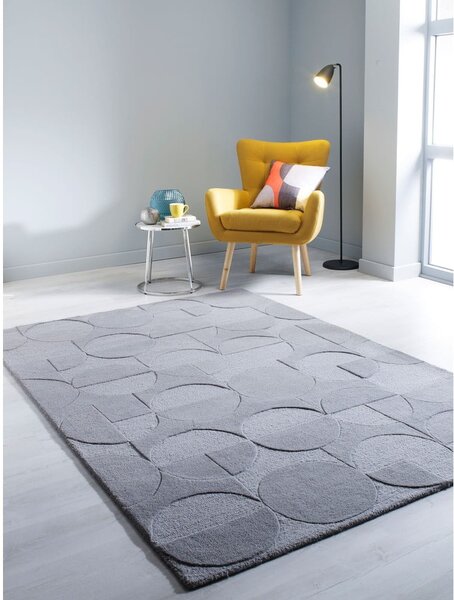 Szary wełniany dywan Flair Rugs Gigi, 120x170 cm