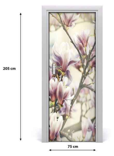 Naklejka samoprzylepna okleina na drzwi Magnolia