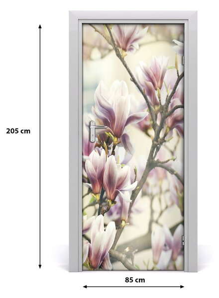 Naklejka samoprzylepna okleina na drzwi Magnolia
