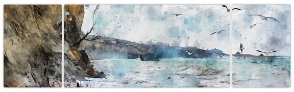 Obraz - Rafa, akwarela (170x50 cm)