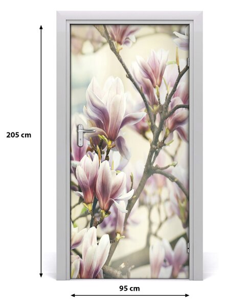 Naklejka samoprzylepna okleina na drzwi Magnolia