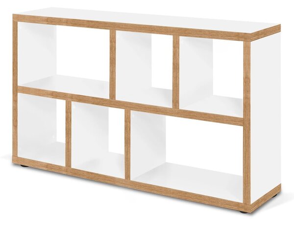 Biało-naturalny regał 150x83 cm Berlin – TemaHome