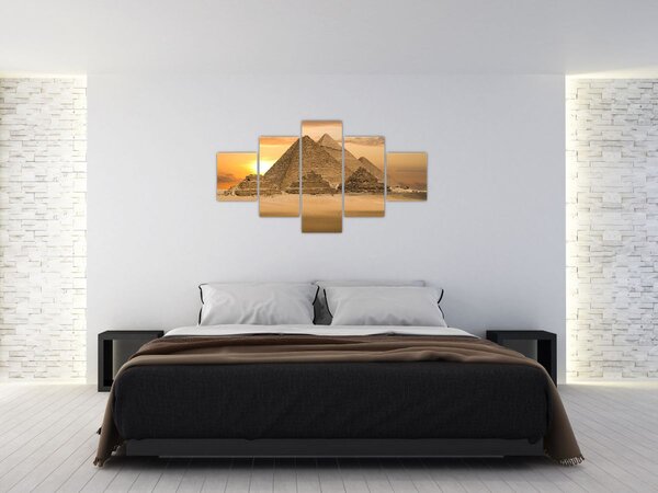 Obraz - Piramidy (125x70 cm)