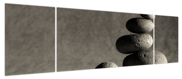 Obraz - Szare kamienie (170x50 cm)