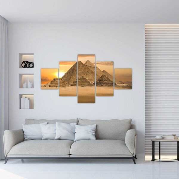 Obraz - Piramidy (125x70 cm)