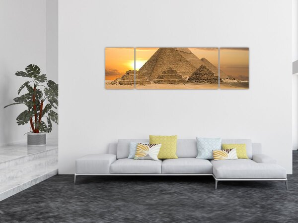 Obraz - Piramidy (170x50 cm)
