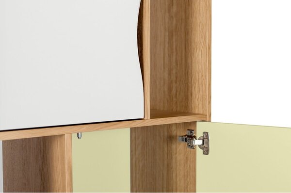 Zielony regał Woodman Avon Narrow Olive