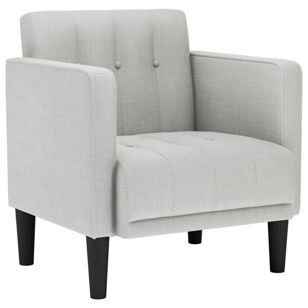Sofa fotel z podÅokietnikami cloud grey 53 cm tkanina