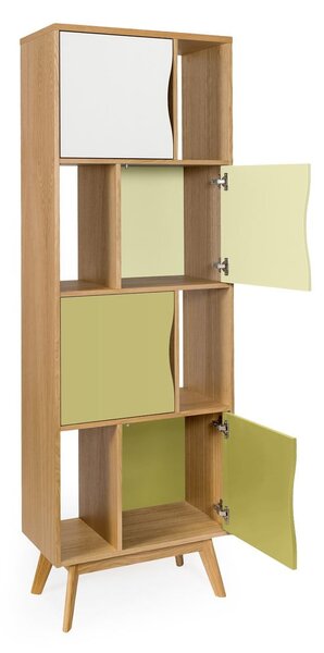 Zielony regał Woodman Avon Narrow Olive