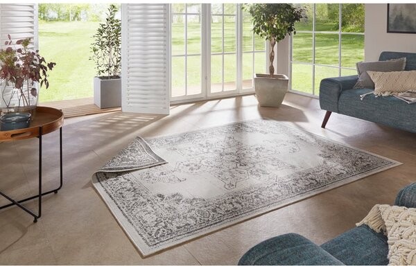 Szaro-kremowy dywan odpowiedni na zewnątrz NORTHRUGS Borbon, 120x170 cm