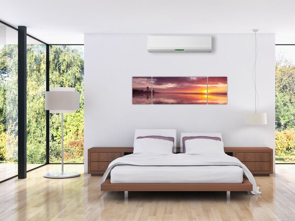Obraz - Plaża o zachodzie słońca (170x50 cm)