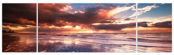 Obraz - Wieczorna plaża (170x50 cm)