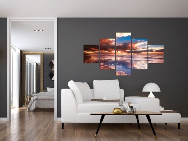 Obraz - Wieczorna plaża (125x70 cm)