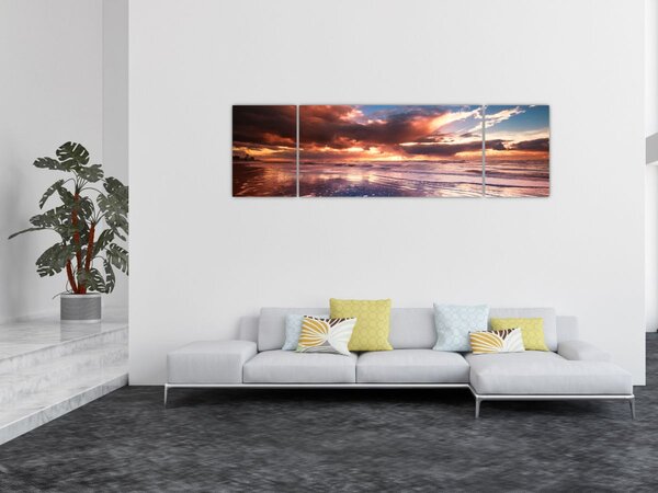 Obraz - Wieczorna plaża (170x50 cm)