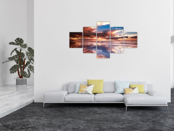 Obraz - Wieczorna plaża (125x70 cm)