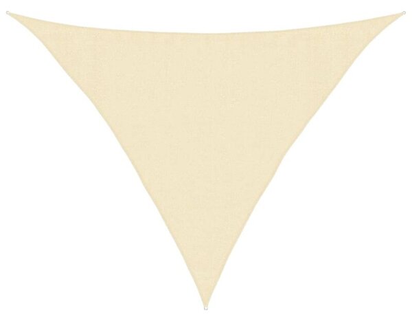 Żagiel przeciwsłoneczny, 160 g/m², kremowy, 3,5x3,5x4,9 m, hdpe