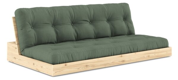 Zielona rozkładana sofa 196 cm Base – Karup Design