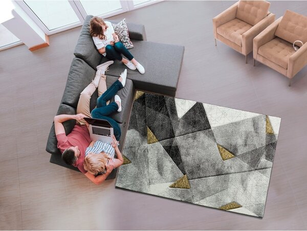 Szaro-żółty dywan Bianca Grey, 60x120 cm