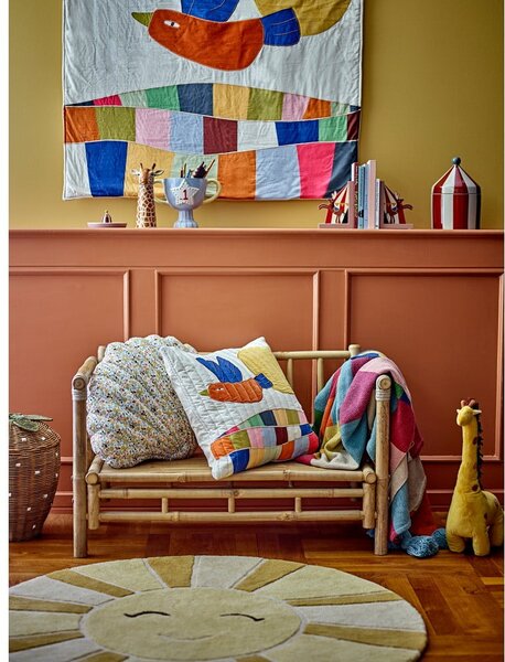 Koc dziecięcy z bawełny z recyklingu 130x160 cm Colorine – Bloomingville Mini