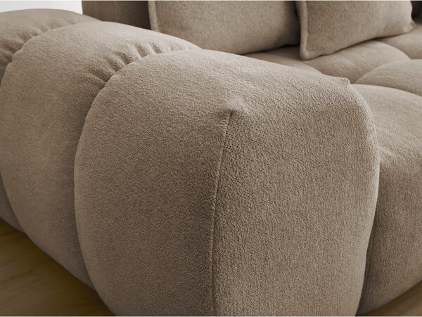 Szarobrązowa sofa z tkaniny szenilowej 278 cm Everest – Bobochic Paris