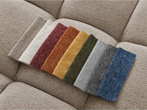 Szarobrązowa sofa z tkaniny szenilowej 278 cm Everest – Bobochic Paris