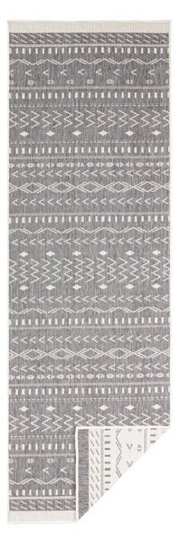 Szaro-kremowy chodnik odpowiedni na zewnątrz NORTHRUGS Kuba, 250x80 cm