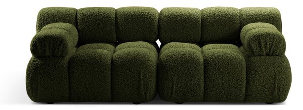 Zielona sofa modułowa z materiału bouclé 188 cm Bellis – Micadoni Home