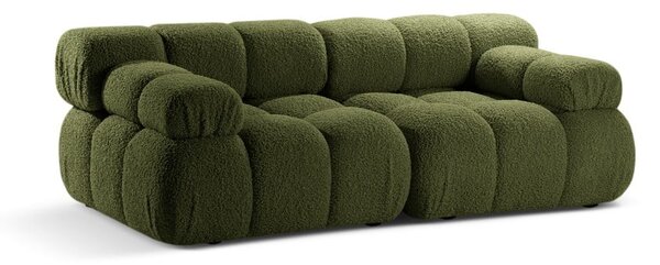Zielona sofa modułowa z materiału bouclé 188 cm Bellis – Micadoni Home