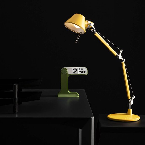 Artemide Lampa stołowa Tolomeo Micro, żółty / pomarańczowy, biuro, aluminium, design