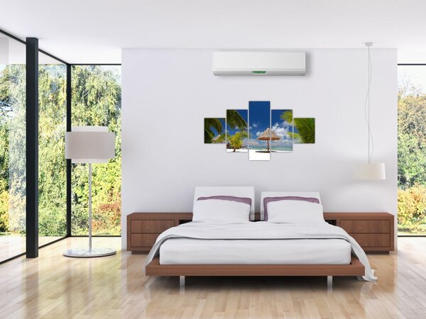 Obraz - Plaża z białym piaskiem (125x70 cm)
