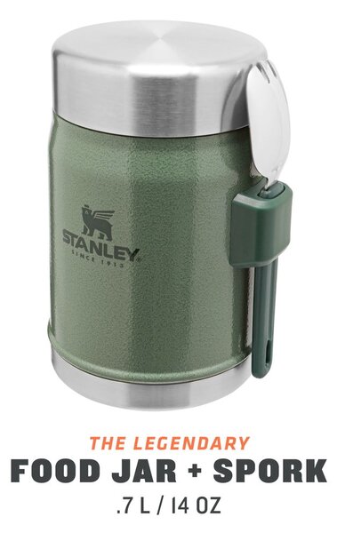 Zielony termos na jedzenie ze stali nierdzewnej 400 ml Legendary Classic Hammer Tone Green – Stanley
