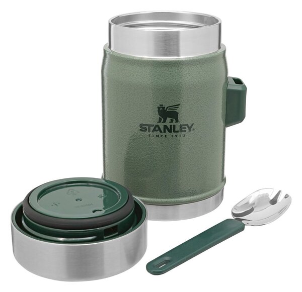 Zielony termos na jedzenie ze stali nierdzewnej 400 ml Legendary Classic Hammer Tone Green – Stanley