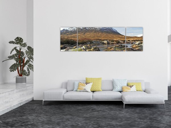 Obraz - Góra z rzeką (170x50 cm)