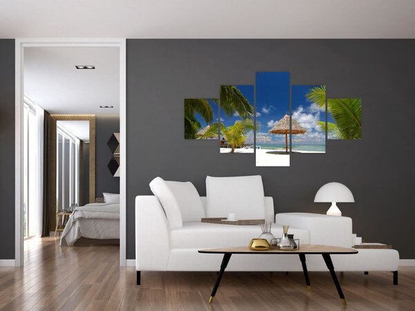 Obraz - Plaża z białym piaskiem (125x70 cm)