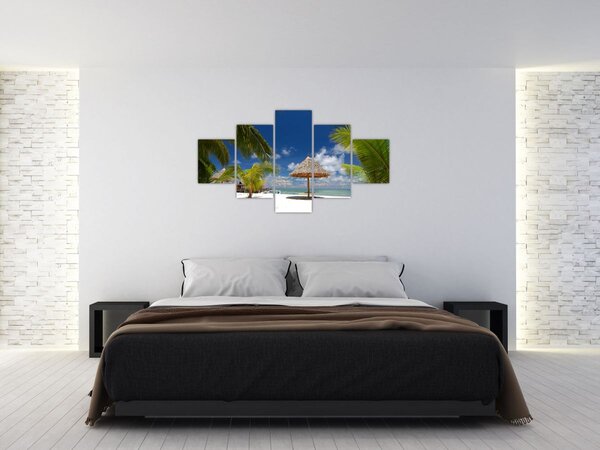 Obraz - Plaża z białym piaskiem (125x70 cm)