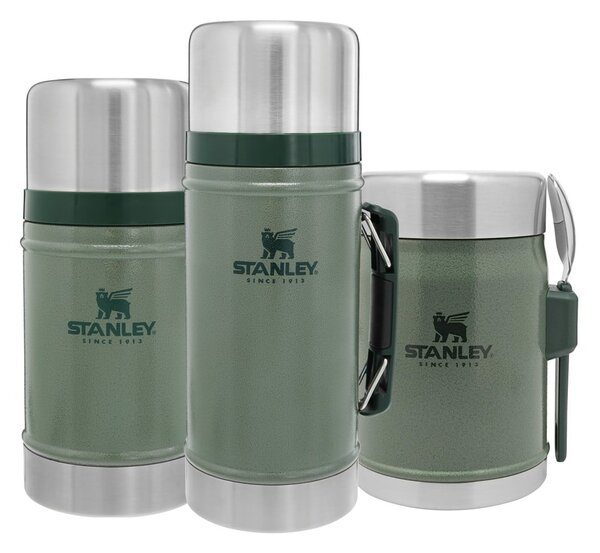 Zielony termos na jedzenie ze stali nierdzewnej 400 ml Legendary Classic Hammer Tone Green – Stanley