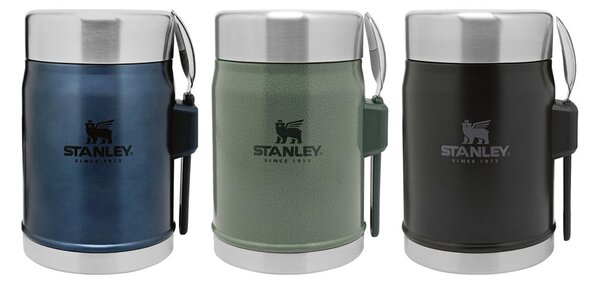 Zielony termos na jedzenie ze stali nierdzewnej 400 ml Legendary Classic Hammer Tone Green – Stanley